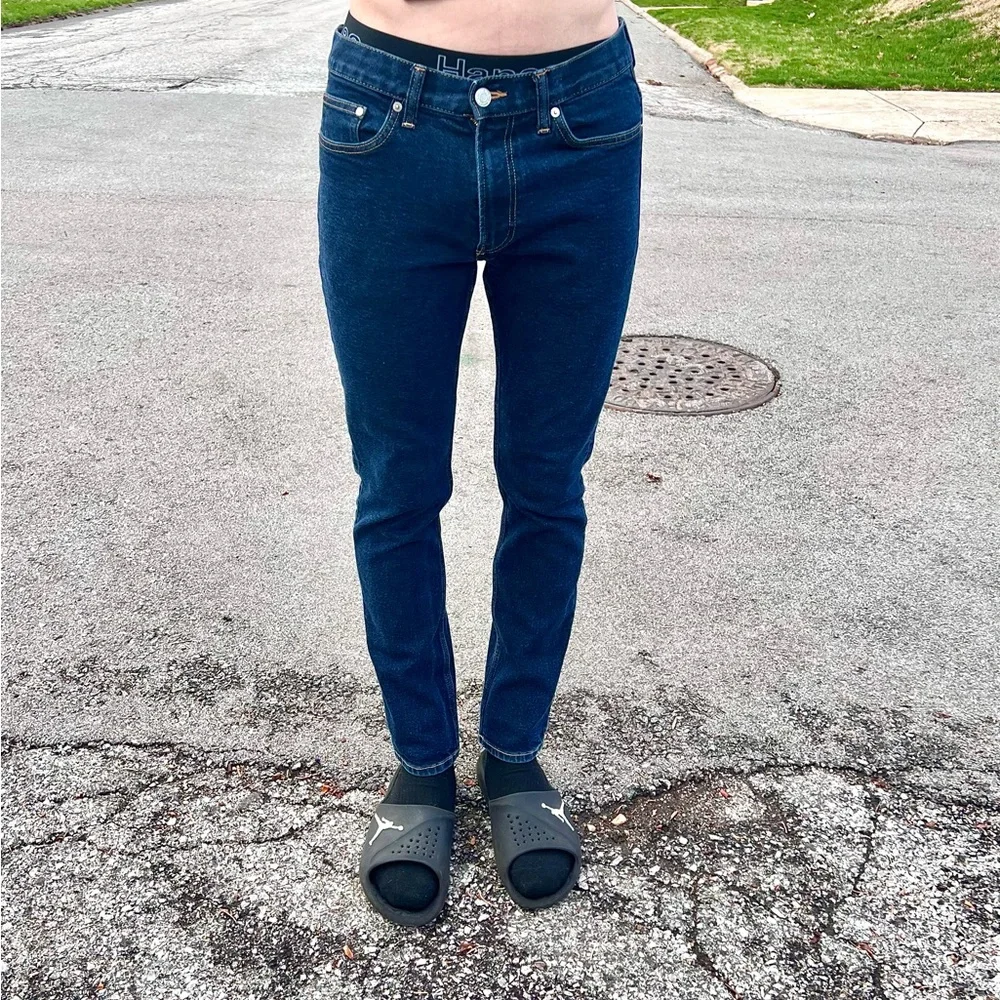 - H&M Sz 31 Slim Coupe Etroite Dark Wash Jeans! EUC!